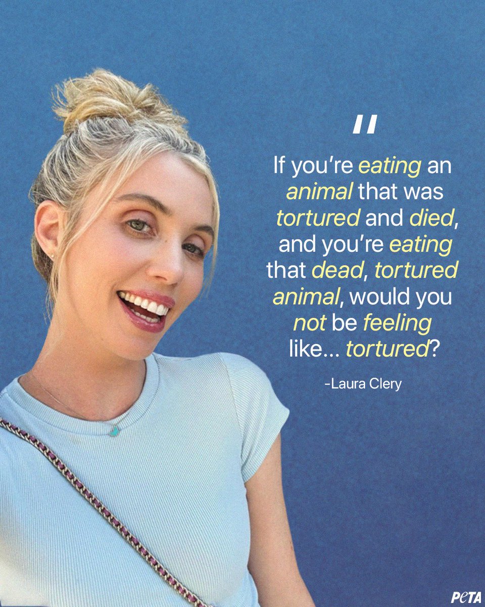 peta's tweet image. Happy birthday to the hilarious vegan comedian, @LauraClery 🎉🫶 Thank you for unapologetically standing up for animals 💙 🐾