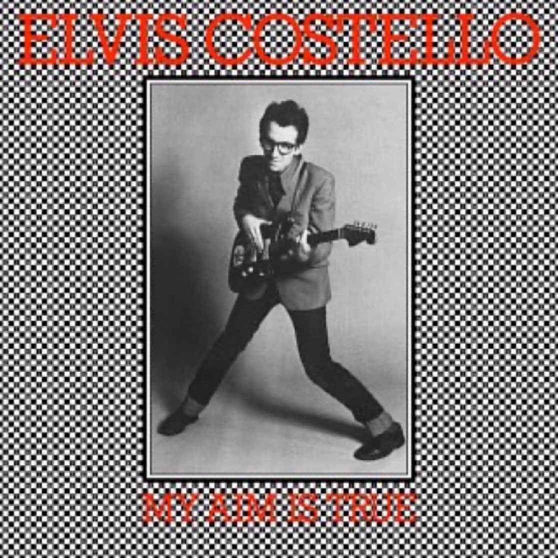 70sDailyDose's tweet image. On July 22, 1977, Elvis Costello released his debut studio album, “My Aim Is True”. It would reach number 32 and is certified platinum.