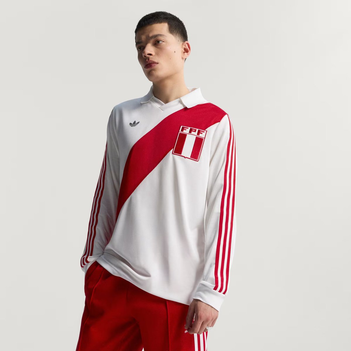 ウェア Peru adidas Originals Retro Shirt #10 1978 Peru adidas Originals Reissue Home L/S Shirt #10
