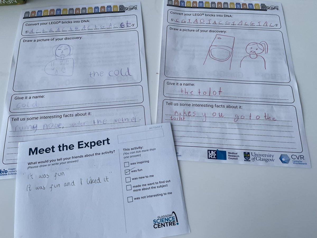 Quan Gu (@quangucvr) on Twitter photo Some wonderful imaginary #viruses created by kids during our public engagement activities at <a href="/gsc1/">Glasgow Science Centre</a>. Science loves imagination! 🧠🧬 <a href="/CVRinfo/">MRC-Uni of Glasgow Centre for Virus Research</a> <a href="/CVRbioinfo/">CVR Bioinformatics</a> <a href="/CVR_Genomics/">CVR Genomics</a> Some wonderful imaginary #viruses created by kids during our public engagement activities at <a href="/gsc1/">Glasgow Science Centre</a>. Science loves imagination! 🧠🧬 <a href="/CVRinfo/">MRC-Uni of Glasgow Centre for Virus Research</a> <a href="/CVRbioinfo/">CVR Bioinformatics</a> <a href="/CVR_Genomics/">CVR Genomics</a>
