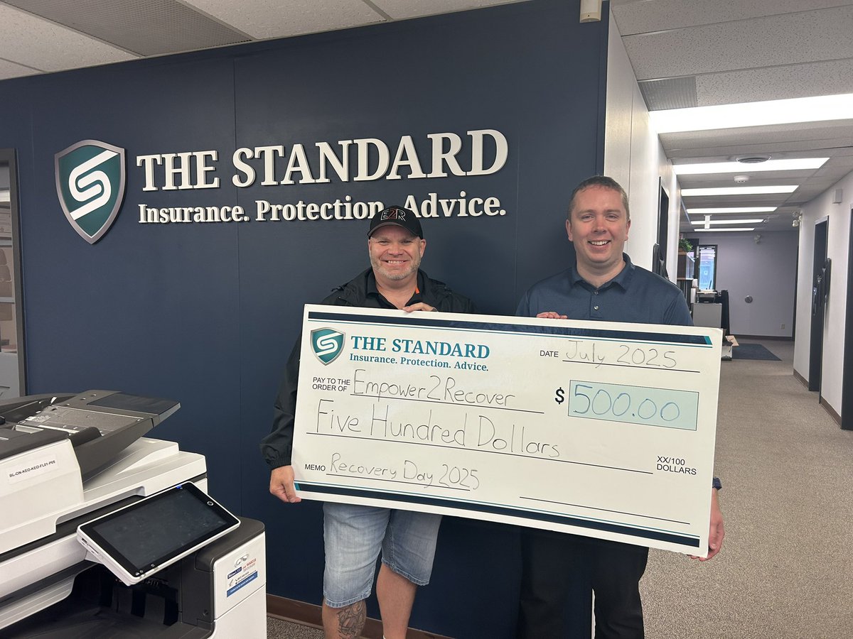 EMPOWER2RECOVER FOUNDATION (@chefrecovery) on Twitter photo Huge shout out The Standard Insurance Brokers for there generous donation towards 3rd Recovery Day Kenora Ontario Sept 6. Seven Generations Education Institute presented by E2RF This brings us to $2,673.50 away from making this event completely free to the public!! <a href="/SickNotWeak/">SickNotWeak</a> Huge shout out The Standard Insurance Brokers for there generous donation towards 3rd Recovery Day Kenora Ontario Sept 6. Seven Generations Education Institute presented by E2RF This brings us to $2,673.50 away from making this event completely free to the public!! <a href="/SickNotWeak/">SickNotWeak</a>