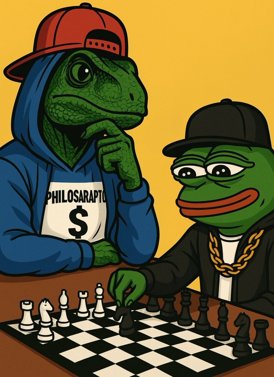 RaptorCto's tweet image. Two of the greatest OG 4chan memes. π¦πΈ
Fun fact: $RAPTOR was a viral legend before $PEPE
Then Pepe broke the blockchain.
Now RAPTOR is back, watching, learning, adapting.
Heβs not just playing the gameβ¦
Heβs about to master it.