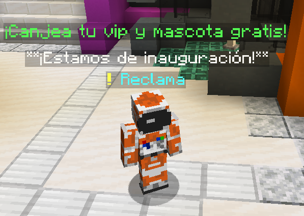 ❗️ CANJEA VIP GRATIS

👉Reclama el VIP en el Spawn de SkyPlanets.

🐔Este NPC desaparecerá en algún momento, recomendamos ir a reclamarlo cuanto antes 👀

🔴IP: mc.mineskopia.com
🟢Versión: 1.21.4 - 1.21.5