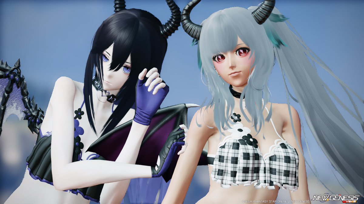 Gin_ship4's tweet photo. #PSO2NGS_S︎S
#メンテの日じゃないけどssを貼る

でもね、この左の黒髪アクマの名前は『メンテ』です。

だから実質メンテSSです☺️ https://t.co/WD3zMDdn6F