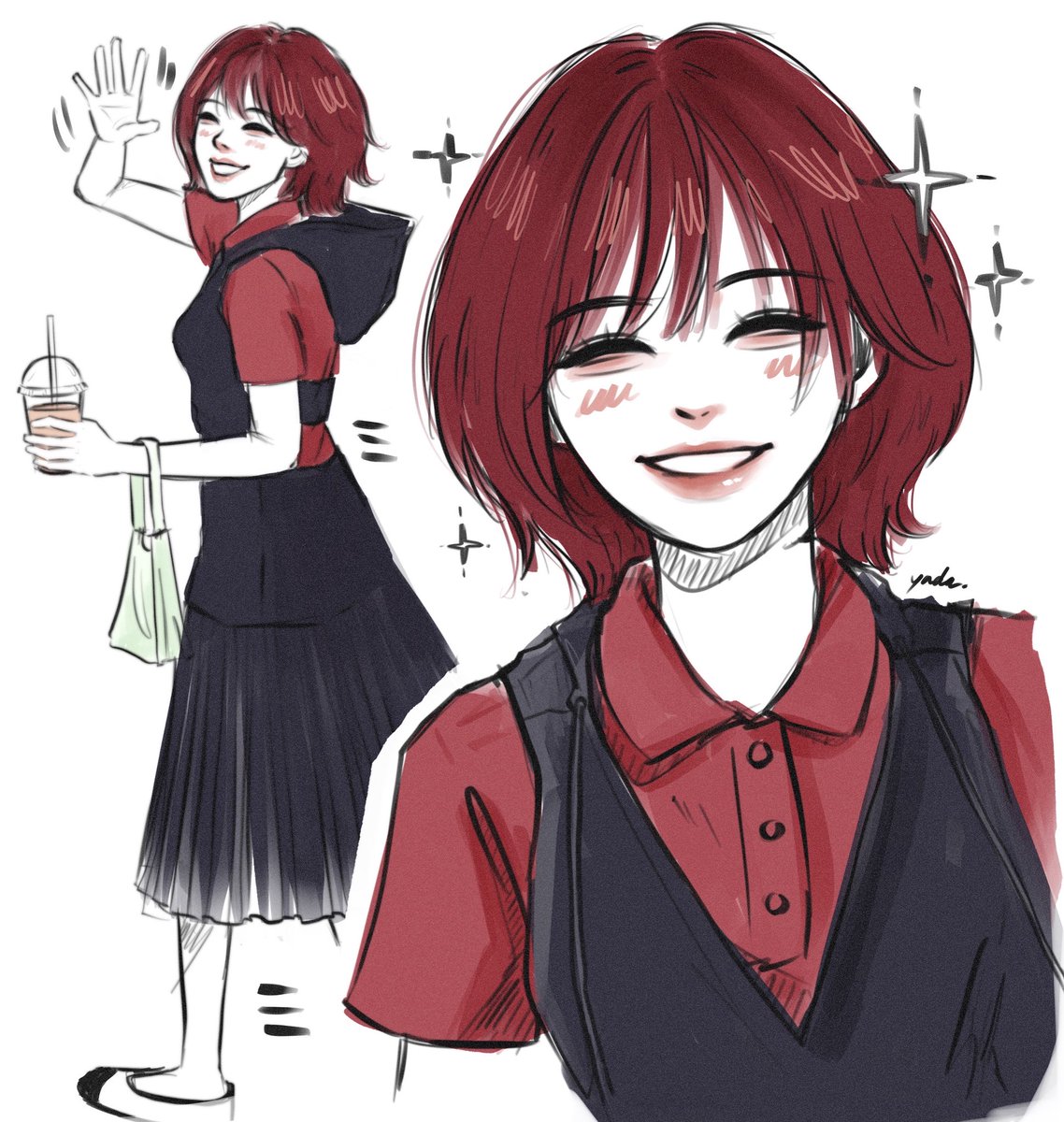 yya_daa's tweet photo. WENDY RED HAIR!❤️

#WENDY #손승완 #웬디 #RedVelvet #레드벨벳 #redvelvetfanart https://t.co/G5U3kkXNkW