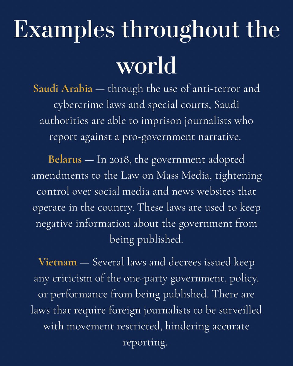 PFC_NPC's tweet image. Click to learn about "lawfare" and how it can be wielded to limit and impact press freedoms around the world.