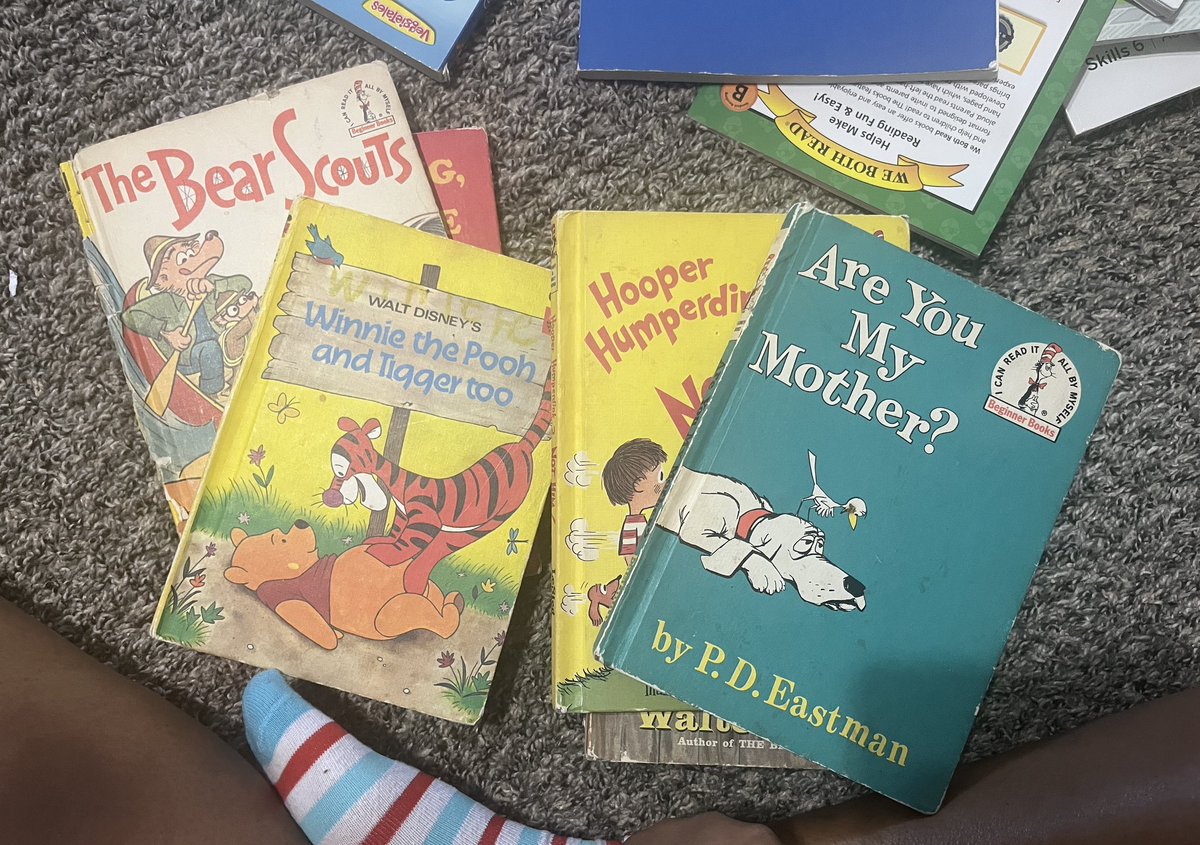 brooklynrwhite's tweet image. Inherited a lot of children’s books from my aunt. Some of these are 40-50 years old. 📚