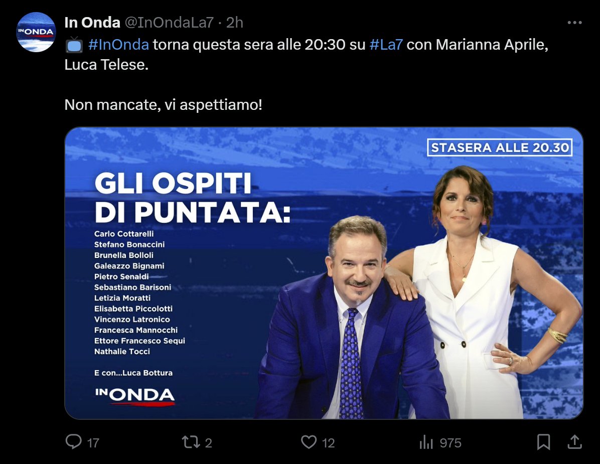 gigi52335676's tweet image. Senaldi, Bollloli e finanche Bignami.
Se fossi masochista lo guardarei per vedere fin dove arriva la mia soglia del dolore