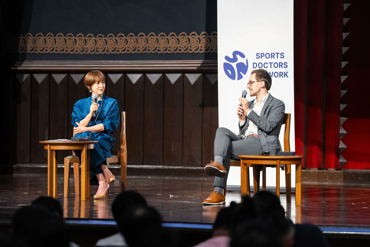 AlenJuginovic's tweet photo. Grateful to join the Sports Doctors Network in Tokyo—sharing why #sleep is vital for athletes &amp; everyone. Honored to speak, join an interview with Christel Takigawa, and meet Carl‑Henrik Heldin &amp; Dr. Kristofer Jones. Thanks to Sakiko Yamada &amp; Dr. Niko Mihic! https://t.co/2XmnOiWodt