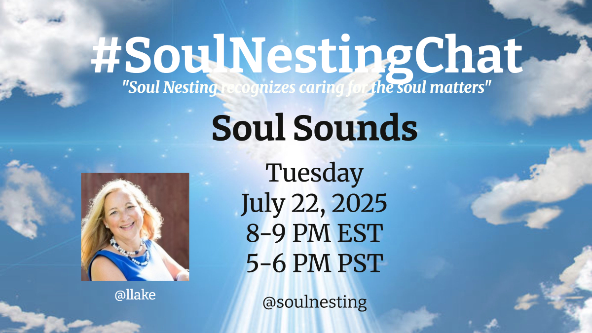 SoulNesting's tweet image. Tuesday, July 22, 8-9PM EDT
"Soul Sounds"
Let's explore the use of sounds that evoke a sense of joy and connection to the world around us. See you soon!
#wellnesslifestyle #SoulNestingChat
