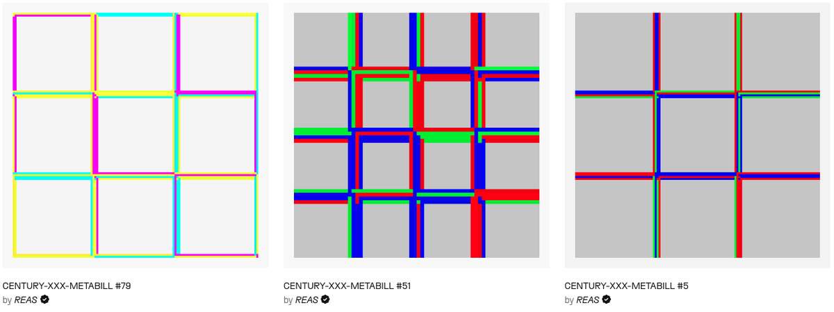 RT_Artwork's tweet image. Sad to see the end of an era at @fx_hash_ with Tezos minting, but a great way to say goodbye with works by @reas. Hopefully, the rest of the Century-XXX series appears somewhere on xtz.