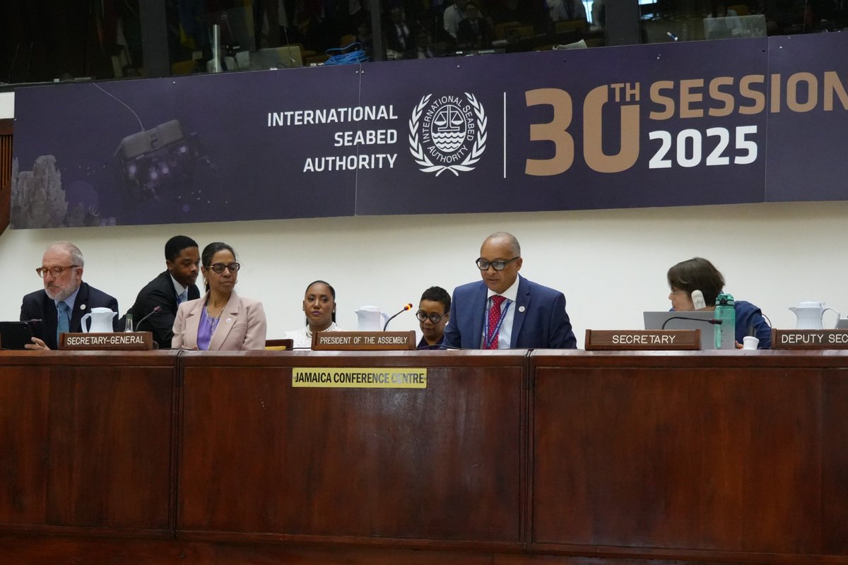 ABNYOffice's tweet photo. BREAKING: Antigua &amp; Barbuda's Ambassador Dwight Gardiner becomes President of International Seabed Authority. Major achievement for Small Island States fighting for ocean protection and marine resources critical to the survival of this and future generations. https://t.co/jfQaR7MI8D
