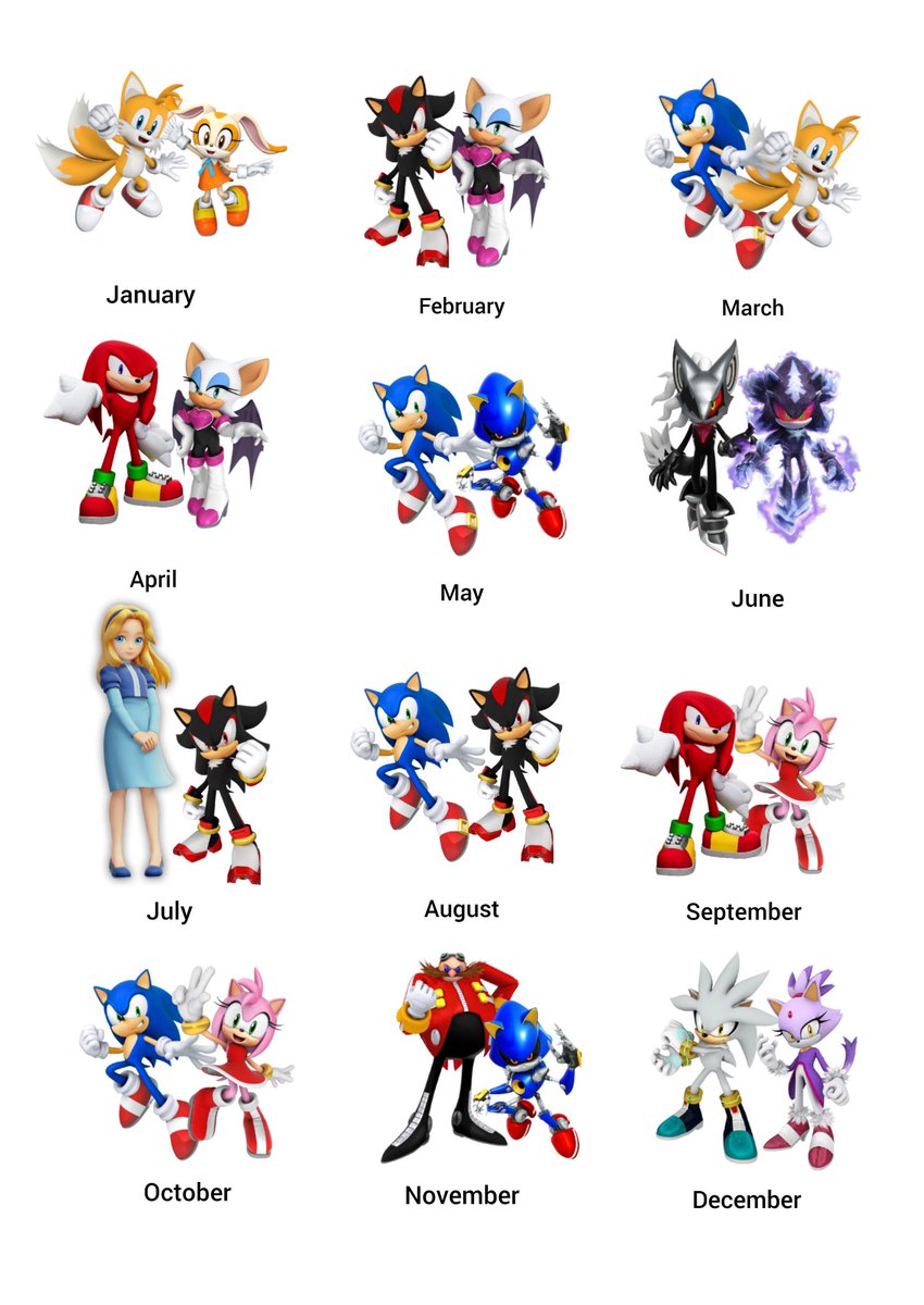 amiberry_'s tweet image. Which Sonic duo are you based on your birth month?