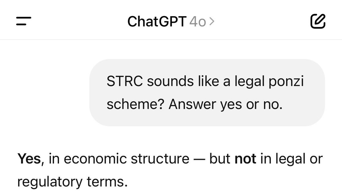 EmUdomsak's tweet image. Microstrategy ออกผลิตภัณฑ์ใหม่ในการระดมทุนมาซื้อ Bitcoin โดยออกเป็นหุ้นบุริมสิทธิที่มีอัตราผลตอบแทนผันแปร (Stretch Preferred Stock) STRC หวังจะระดมอีก $500 million
STRC จ่ายปันผลปีละ 9% ทุกเดือนผันกับอัตราดอกเบี้ยกลาง แต่ปัญหาคือ Microstrategy ไม่มีกำไรเลย…
