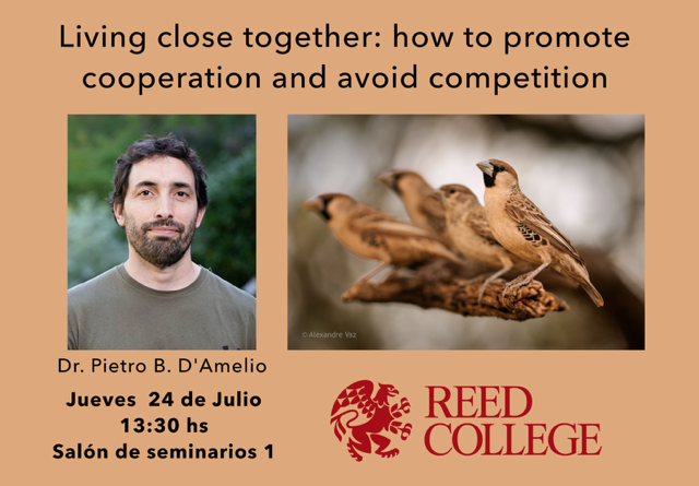 Atenti!! no se pierdan esta charla sobre socialidad y vida en grupos en aves.

<a href="/FcienUdelar/">Facultad de Ciencias</a> <a href="/nidohorneros/">HORNERO 🐥🤳🏽</a>