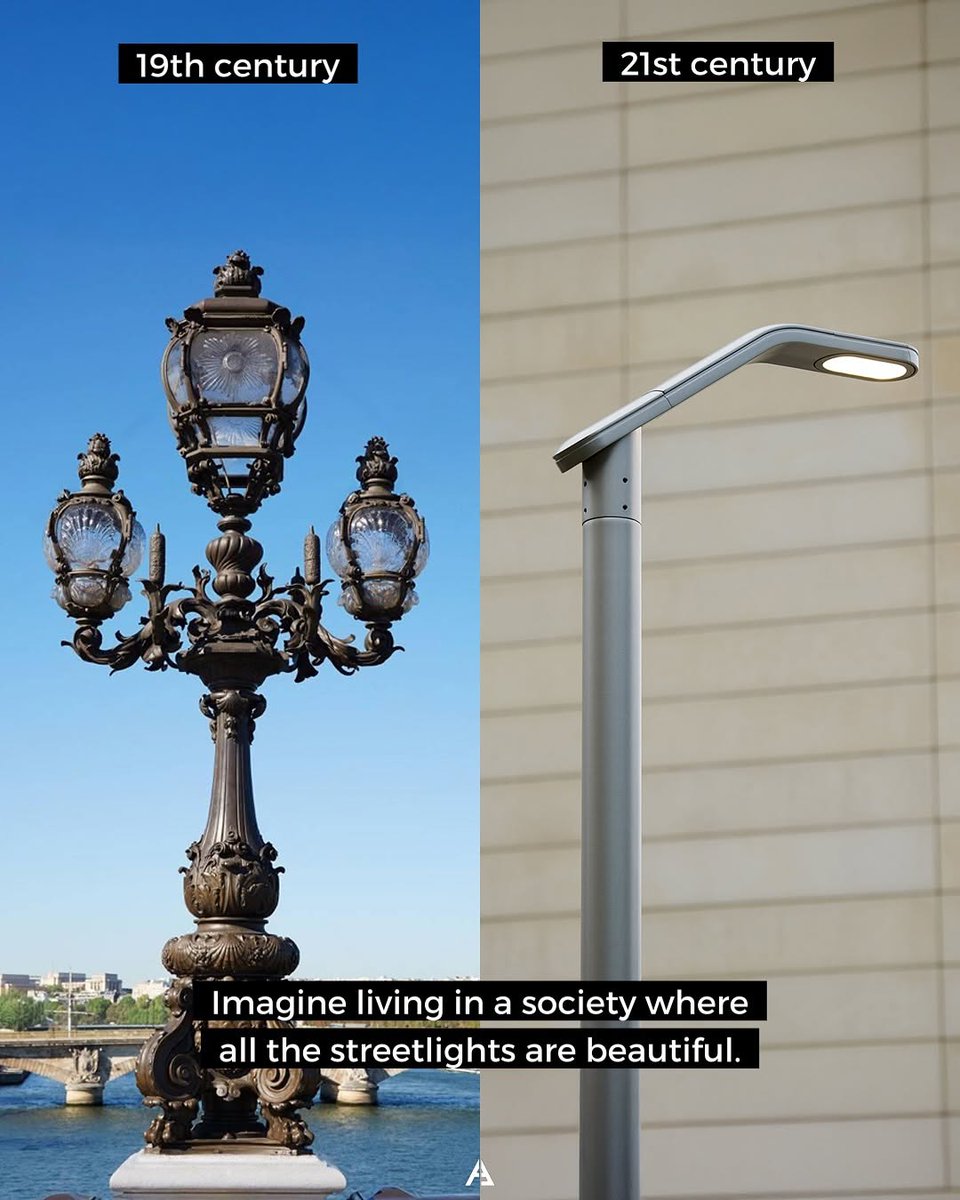 BiancoDavinci's tweet image. Architecture without soul reflects a society that has forgotten to look inward. Where have the details gone? |19th vs 21st century