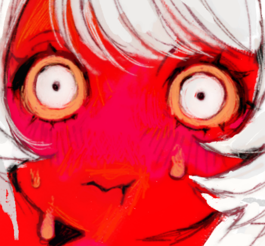 scrapped drawing, but i liked the face