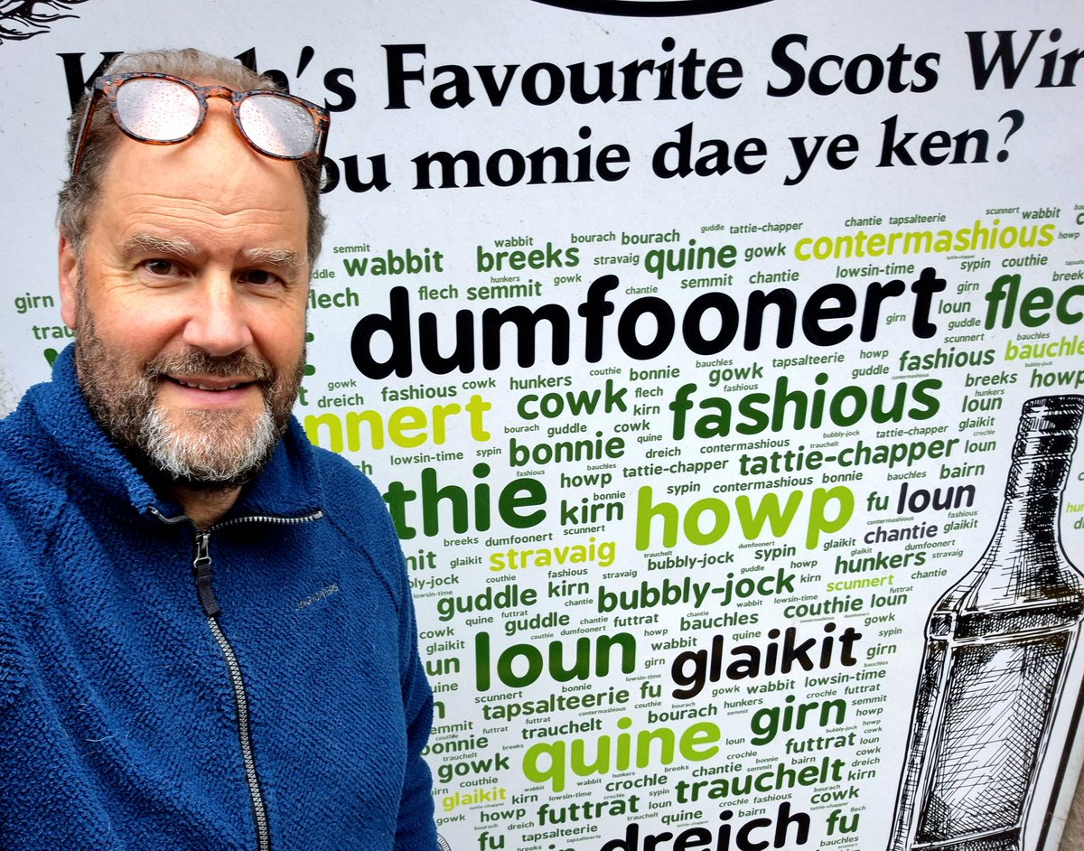 Gid awa ti Keith iday ti get a fridge (glamour) an breengit intil a puckle wirdies in e toon. Ken them aa? #scotsleid #doric #aberdeenshire