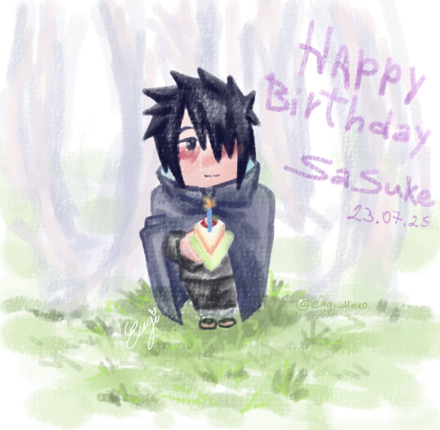 eugi_dlexo's tweet photo. Feliz aniversário sasuke!! 🍰 🍅 💌

#SasukeWeek2025
#うちはサスケ誕生祭2025
#うちはサスケ生誕祭2025 https://t.co/AFXuTfxOsJ
