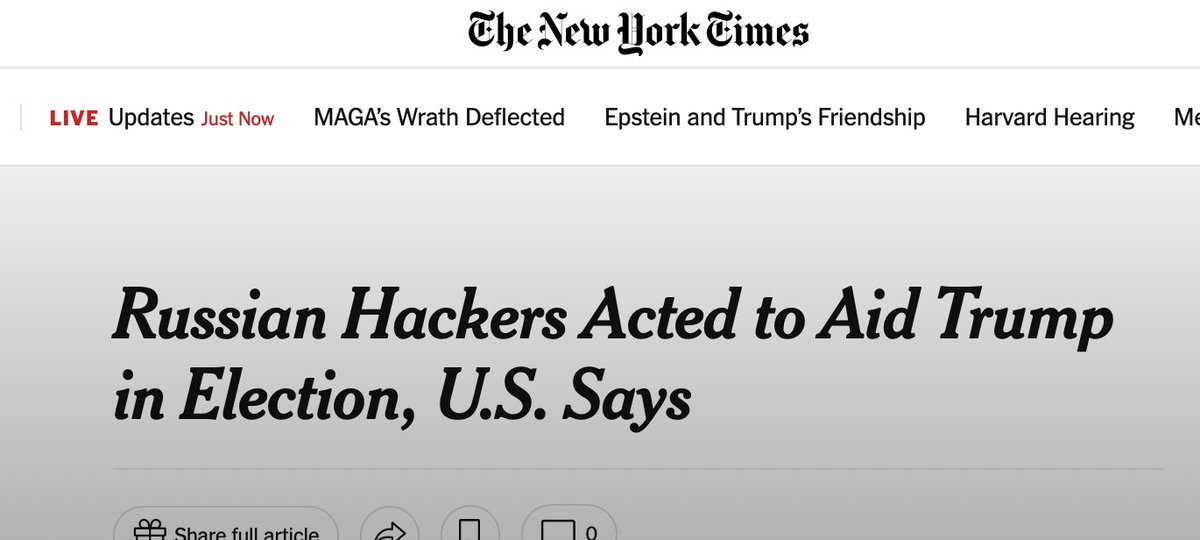 JMichaelWaller's tweet image. Washington Post & New York Times ran fake stories on December 9, 2016 that concluded that an Intelligence Community Assessment (ICA) had high confidence that Russia intervened to help Trump win the election. "
The Post cited an unnamed US official as saying that this was the…