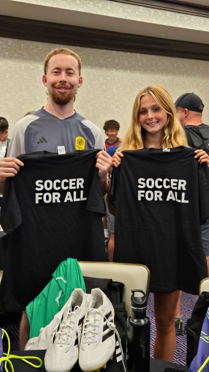 Harper Gibson (@harper_gibson4) on Twitter photo So blessed to be able to represent the NSC unified team at All Star week in Austin ❤️
#MLSAllStar
#playunifiedMLS
#soccerforall
<a href="/TSCECNL/">Tennessee Soccer Club ECNL</a>
<a href="/ImYouthSoccer/">ECNL/GA/Recruiting/College Soccer</a>
<a href="/MLSWORKS/">MLSWORKS</a>
<a href="/MLS/">Major League Soccer</a>
<a href="/SpecialOlympics/">Special Olympics</a>
<a href="/NashvilleSC/">Nashville SC</a> So blessed to be able to represent the NSC unified team at All Star week in Austin ❤️
#MLSAllStar
#playunifiedMLS
#soccerforall
<a href="/TSCECNL/">Tennessee Soccer Club ECNL</a>
<a href="/ImYouthSoccer/">ECNL/GA/Recruiting/College Soccer</a>
<a href="/MLSWORKS/">MLSWORKS</a>
<a href="/MLS/">Major League Soccer</a>
<a href="/SpecialOlympics/">Special Olympics</a>
<a href="/NashvilleSC/">Nashville SC</a>