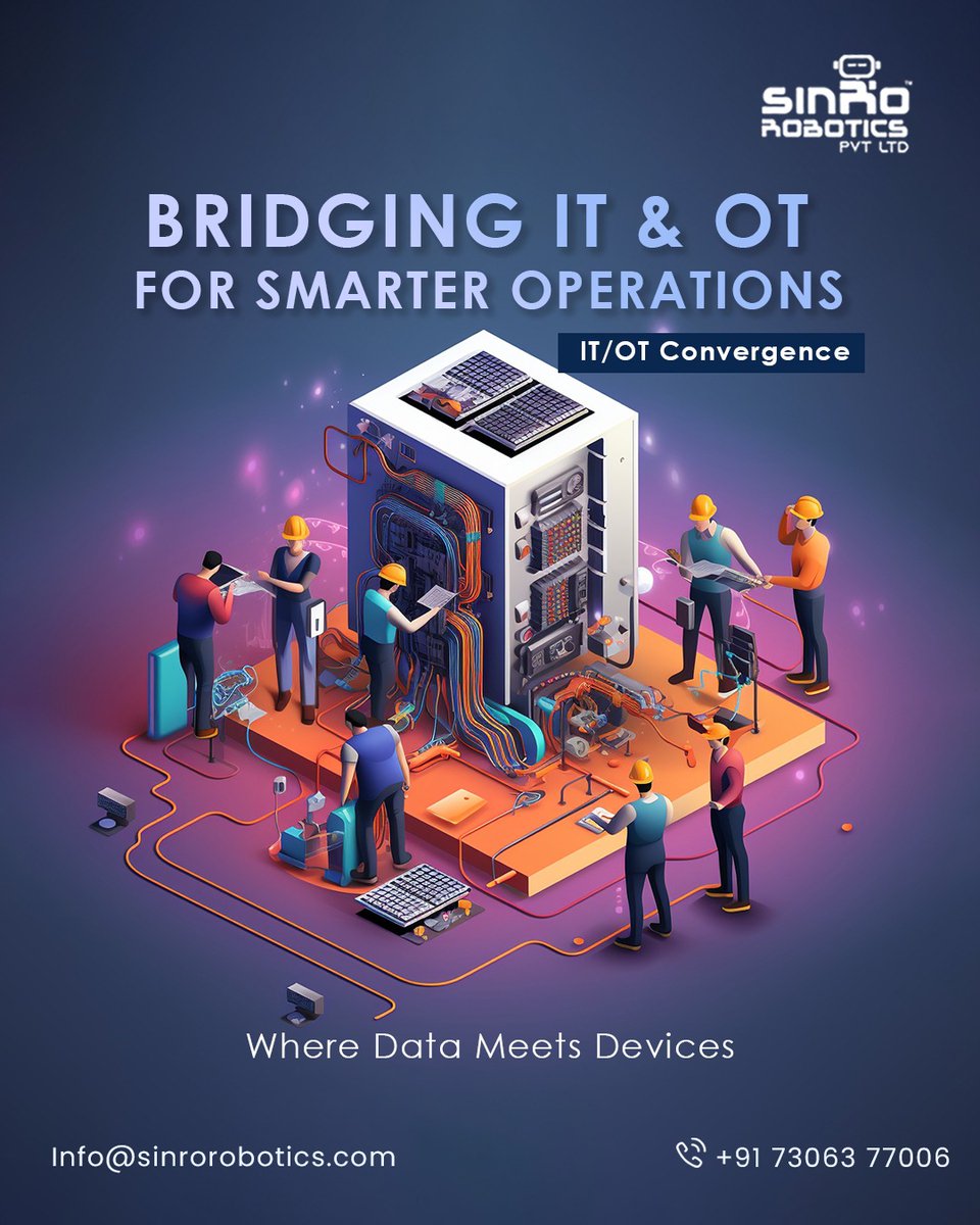 SinroRobotics's tweet image. Bridging IT & OT with AI is transforming operations across industries. From predictive maintenance to real-time analytics, convergence is driving smarter, safer, and more connected systems. The future is intelligent. 🔗⚙️🤖
#ITOT #AI #IIoT #SmartOperations #Industry40