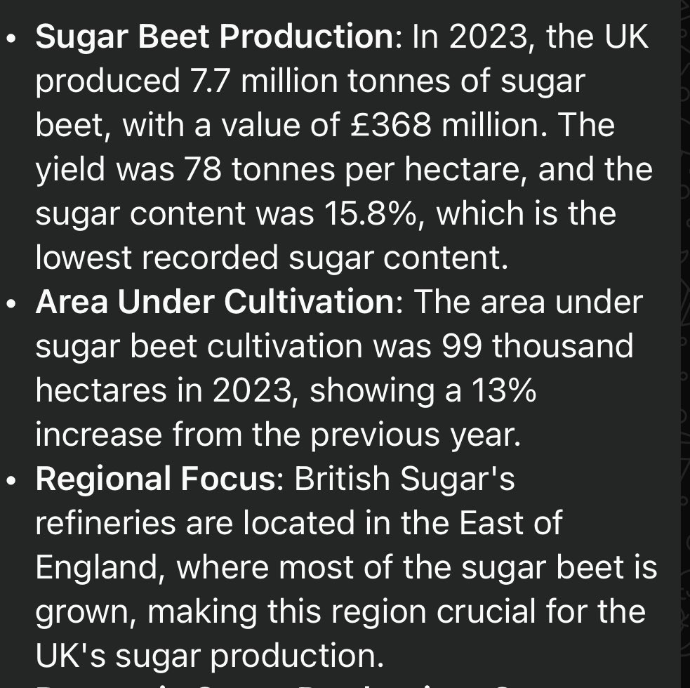 lowcarbGP's tweet image. I’m often asked how we could feed the nation low carb ? Well we waste 99,000 hectares of land producing sugar ! ‘empty calories’ and addictive into the bargain!!
I see growing sugar as similar to being a tobacco farmer . Is that too harsh? @DoctorChrisVT @herdyshepherd1