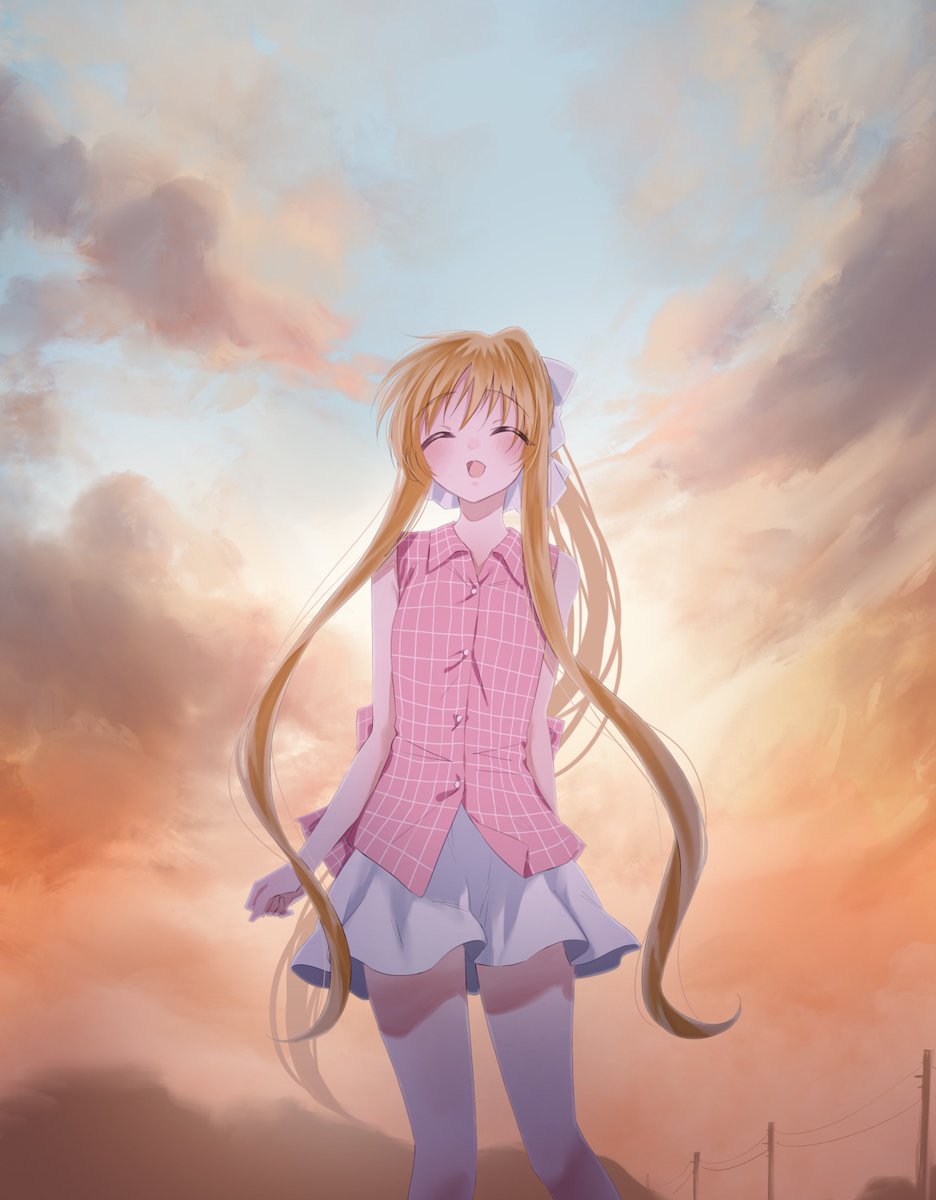 Nagravity3's tweet image. 過去絵ですが
お誕生日おめでとう！
#神尾観鈴生誕祭