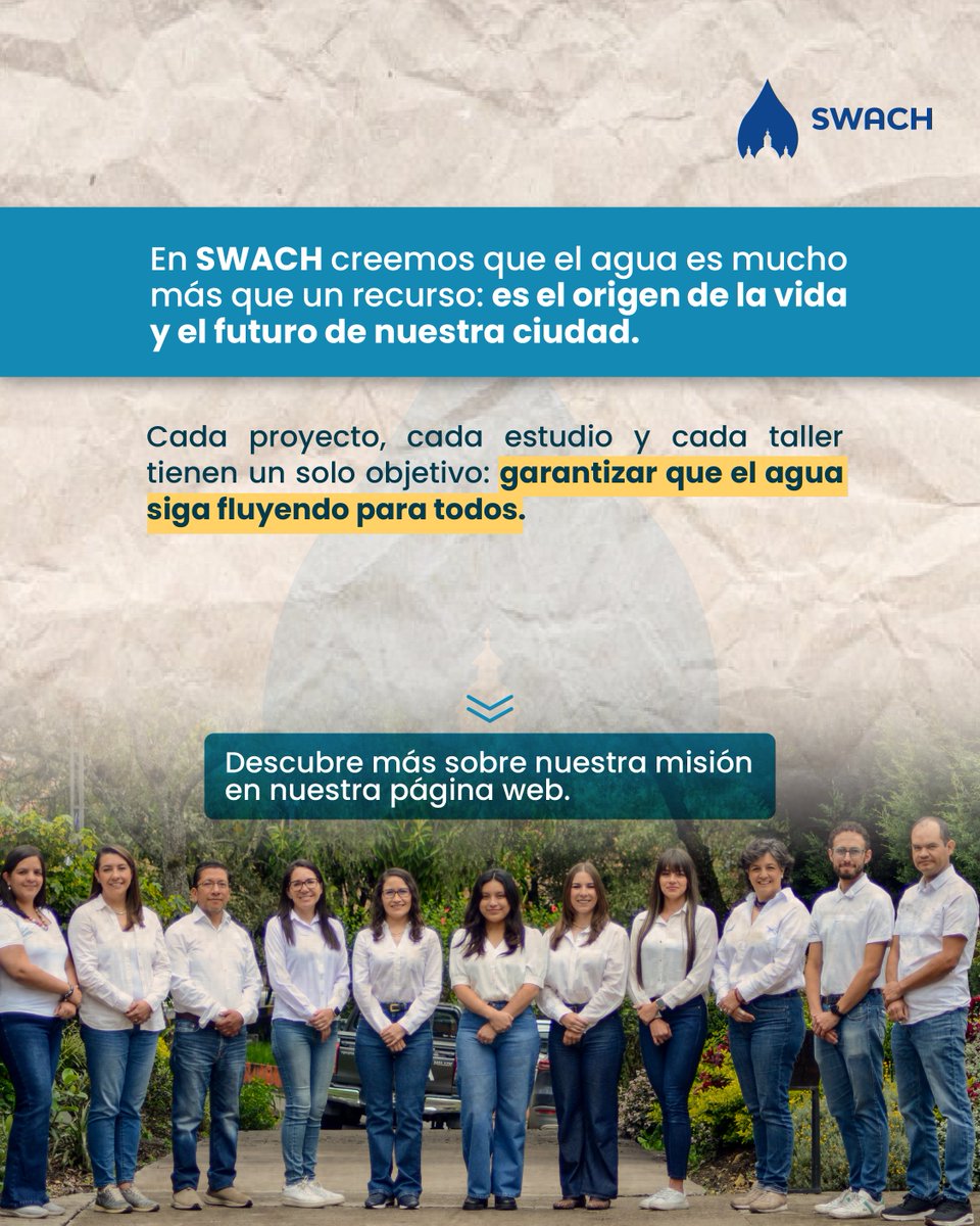 En SWACH creemos que el agua es mucho más que un recurso: es el origen de la vida y el futuro

Descubre cómo trabajamos por un consumo responsable, cómo puedes sumarte y qué acciones simples puedes empezar hoy mismo en tu hogar.

 Más información en nuestra web
👉 Link en la bio