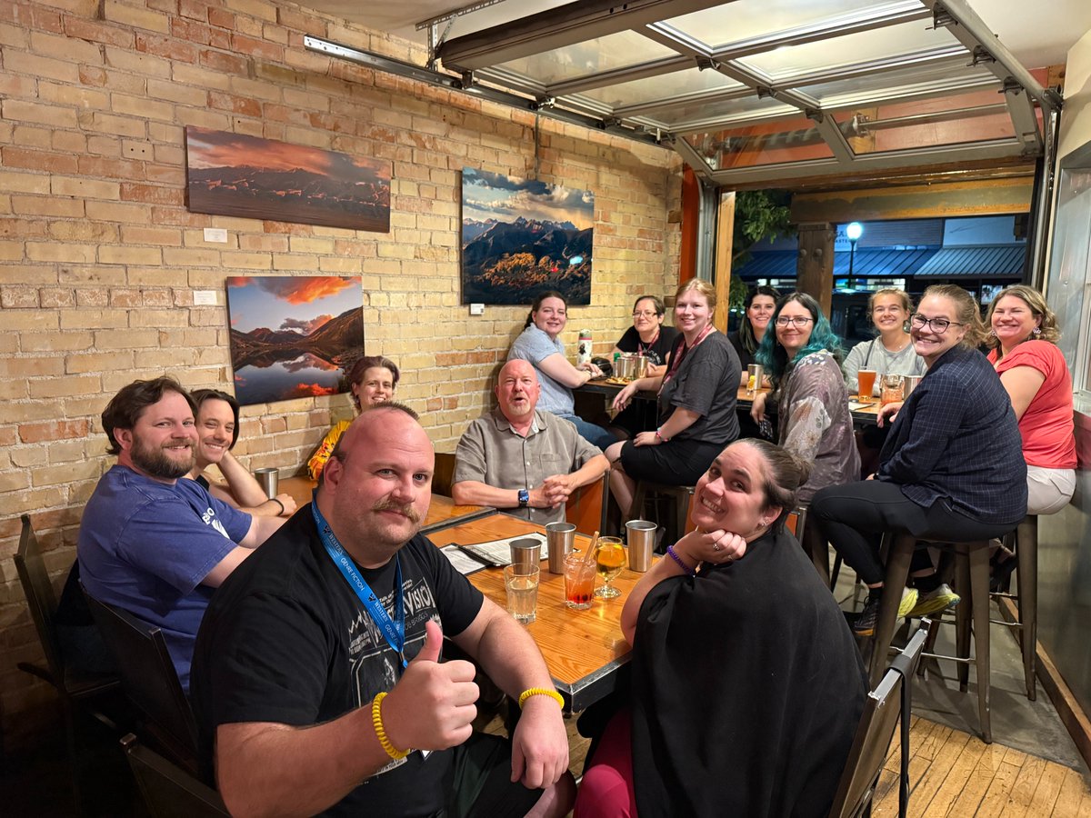 TheKJA's tweet image. Publishing pizza party last night, followed by a trip to High Alpine Brewery in Gunnison. @WesternGPCW