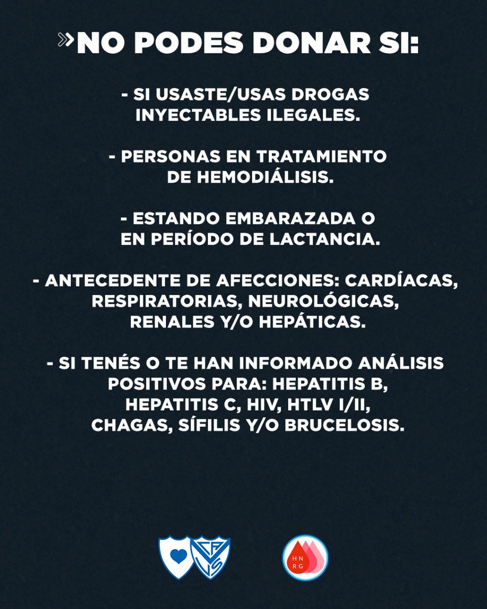 Colecta de sangre en beneficio del Hospital de Niños Dr. Ricardo Gutierrez.

Sumate a esta campaña, por cada donación se puede salvar la vida de hasta 6 niños/as 🩸

📌 No olvides reservar tu turno mandando un mensaje/WhatsApp al 1131414690.

#Vélez
#VélezSocial