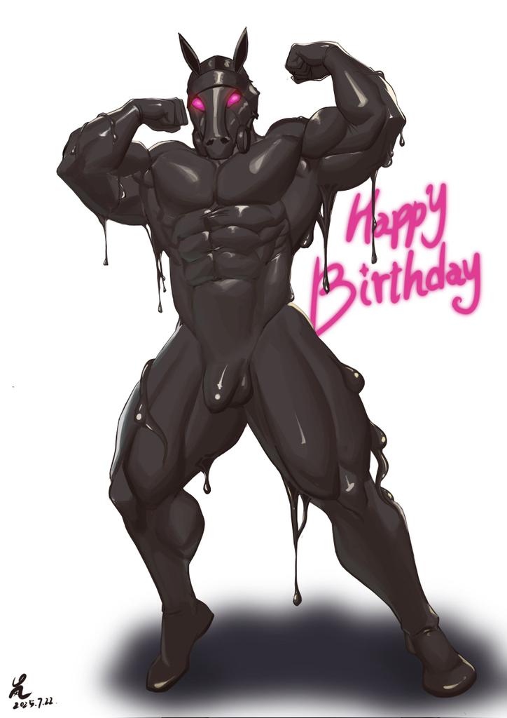 NodensMorden's tweet image. This is a birthday gift from my good friend @SUMart46910739. His art is always beautiful and his muscle drawing is excellent~!Thank you my friend, I will always collect your art ( ◜‿◝ )♡~