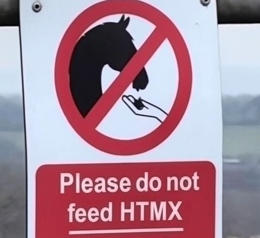 kai_fall's tweet image. disgusting piece of anti-HTMX propaganda spotted in the middle of nowhere in South Dakota