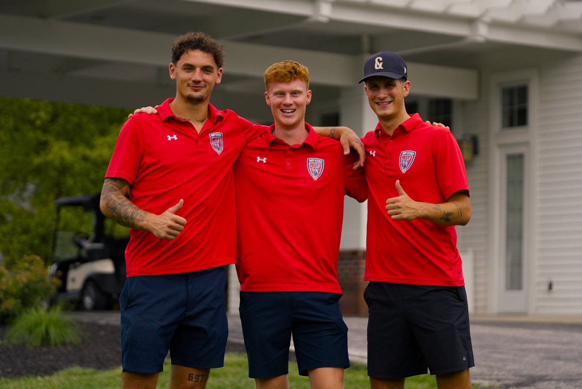 IndyEleven's tweet image. 🏌️♂️ Our guys were out at Country Club of Indianapolis yesterday helping to raise ALS awareness at the 2025 Bob Kravitz ALS Golf Classic!