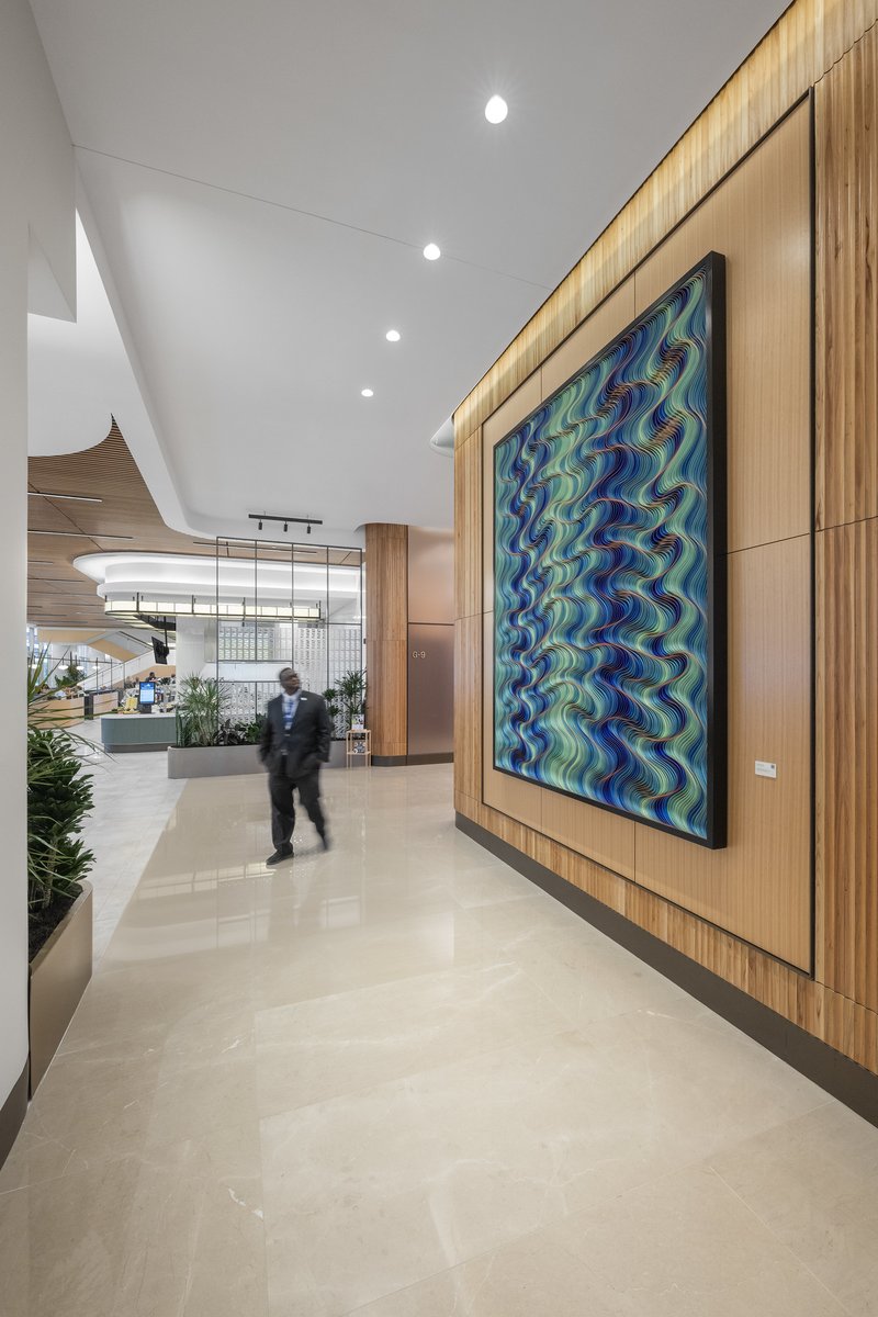 wadegriffith's tweet photo. Art + Artisans curated 167 works of art from 76 artists for TIAA’s new 450,00 sq. ft., 15-story headquarters located at The Star in Frisco, TX. 
https://t.co/JHyQSBA0XR https://t.co/IyPRrS3X05