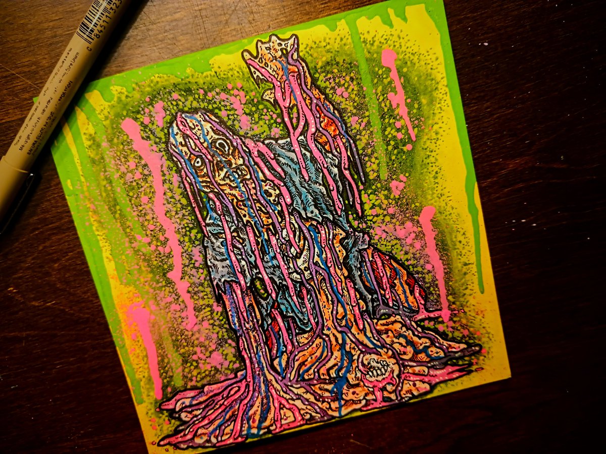 TheOuterChurch's tweet photo. Finished this melting mess of a human. https://t.co/bueOkX6gPy