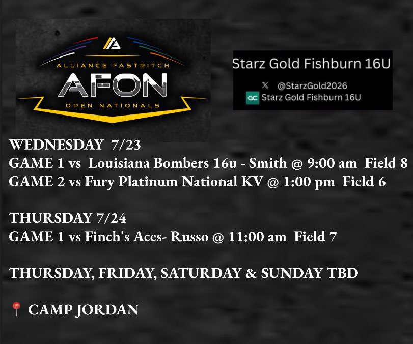 Finishing up our summer season in Chattanooga this week! <a href="/StarzGold2026/">Starz Gold Fishburn</a> <a href="/StarzGold/">StarzGold</a>