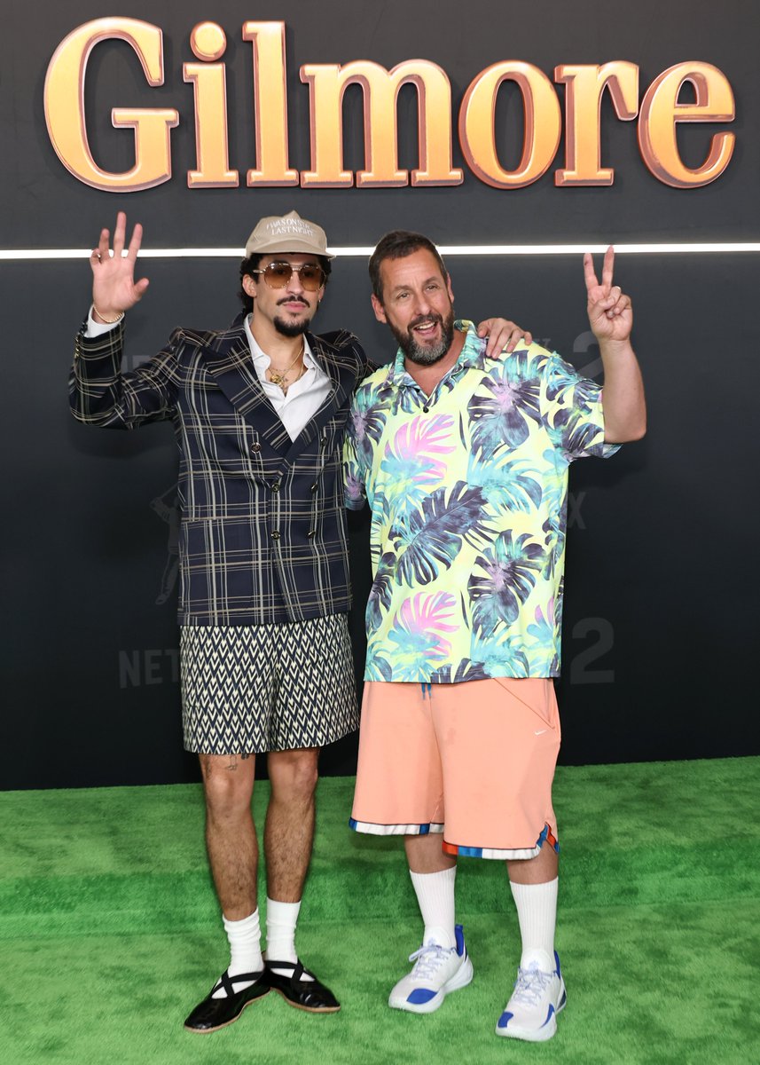 iHeartRadio's tweet image. Nothing but respect for MY fashion icons 🫡 @sanbenito @AdamSandler
