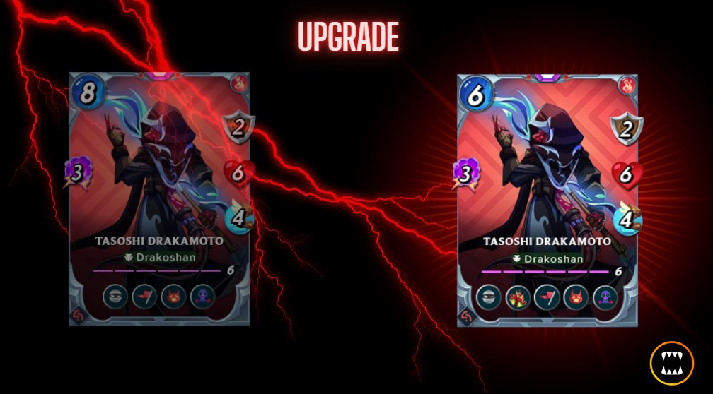 splinterlands's tweet image. 🚨 CARD UPGRADE ALERT 🚨

 Tasoshi Drakamoto just got a serious buff — and you can STILL grab it at the original price in the Voucher Shop! 🔥

🎯 What&apos;s New?
⚡ Mana reduced from 8 → 6
🔥 Now gains PAINFORGE at Level 2
💬 We listened to YOUR feedback, tested internally &amp;amp;…
