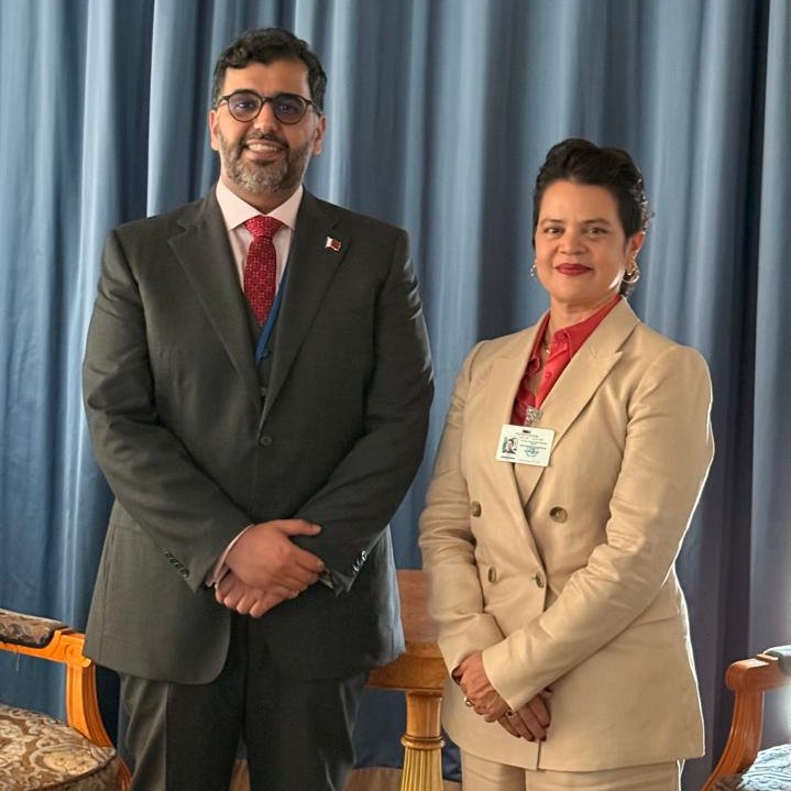 Association of Caribbean States (@acs_aec) on Twitter photo 🤝 On the margins of #HLPF 2025, #ACS Secretary-General <a href="/nespinoza72/">Noemi Espinoza</a> met with Abdulaziz bin Nasser bin Mubarak Al Khalifa, General Secretary of the National Planning Council of the State of Qatar, to explore opportunities for collaboration in support of sustainable development 🤝 On the margins of #HLPF 2025, #ACS Secretary-General <a href="/nespinoza72/">Noemi Espinoza</a> met with Abdulaziz bin Nasser bin Mubarak Al Khalifa, General Secretary of the National Planning Council of the State of Qatar, to explore opportunities for collaboration in support of sustainable development