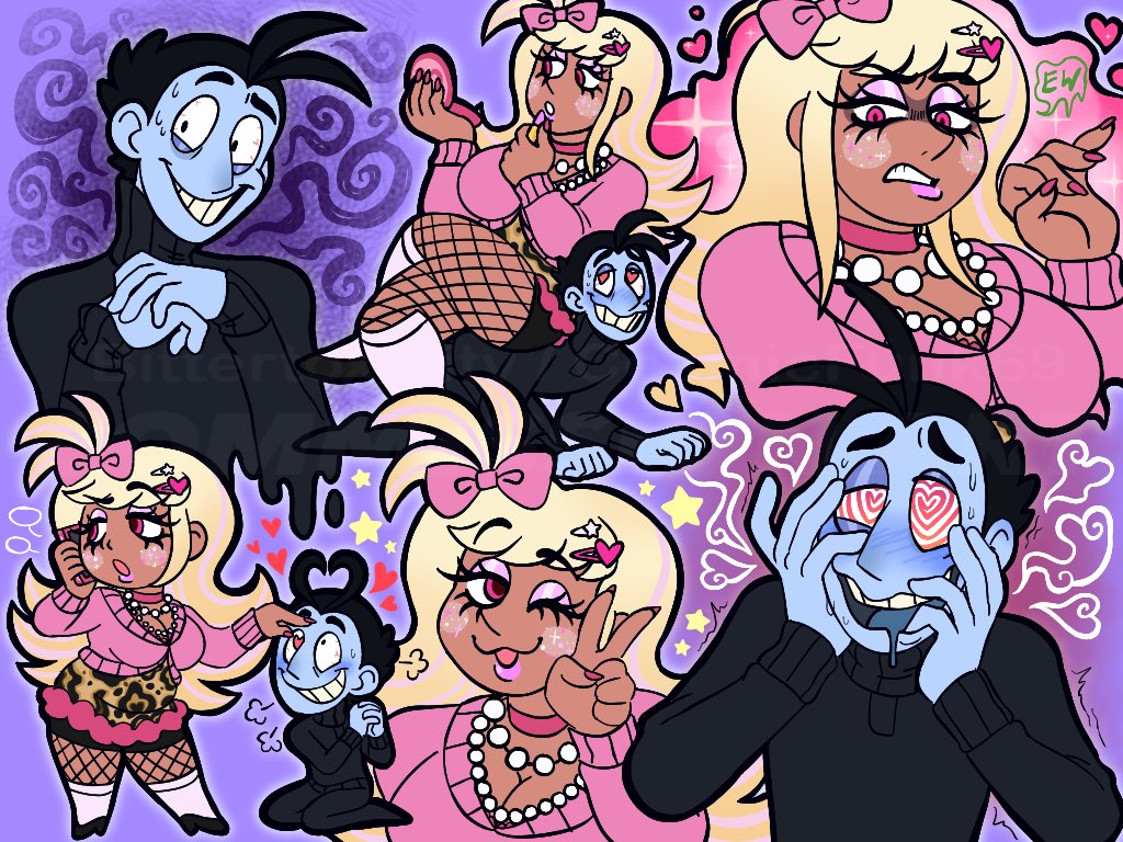 CosmicFunk69's tweet image. Doodle page commission for confectionscary on IG!