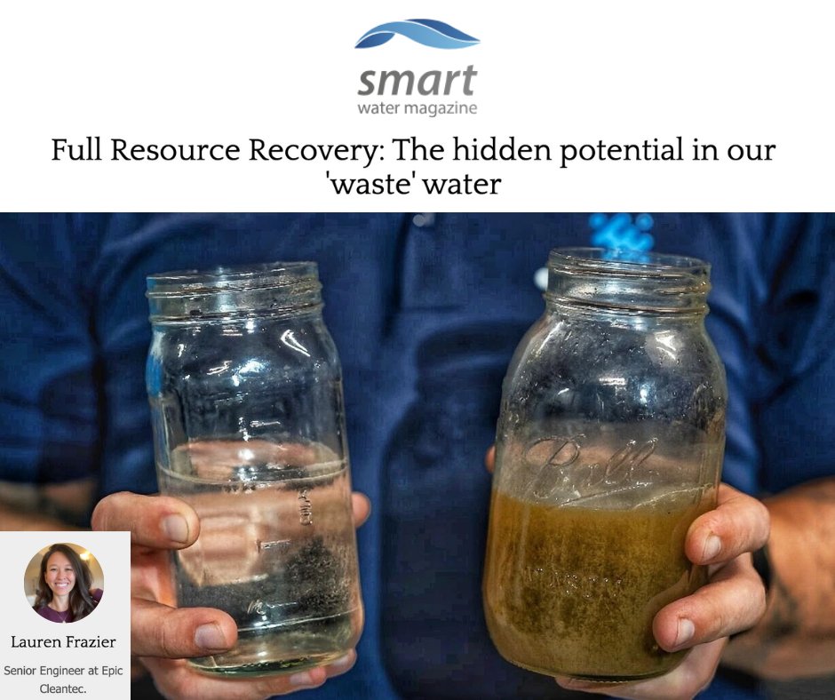 Epic Cleantec (@epiccleantec) on Twitter photo In her latest article for <a href="/smartwatermag/">Smart Water Magazine 💧</a>, Epic’s very own Senior Engineer, Lauren Frazier, sheds light on a valuable resource hiding in plain sight: wastewater 💧
🔗 Read the full article: hubs.ly/Q03w8dNr0
#WaterReuse #CircularWater #Sustainability #EcoFriendly In her latest article for <a href="/smartwatermag/">Smart Water Magazine 💧</a>, Epic’s very own Senior Engineer, Lauren Frazier, sheds light on a valuable resource hiding in plain sight: wastewater 💧
🔗 Read the full article: hubs.ly/Q03w8dNr0
#WaterReuse #CircularWater #Sustainability #EcoFriendly