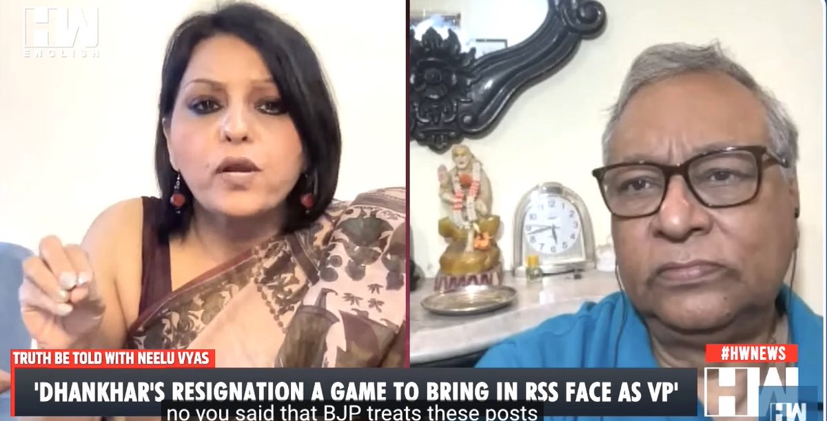 jawharsircar's tweet image. Neelu Vyas & Jawhar Sircar, ex MP on HW News English YouTube Channel on
— Why Was Dhankar Made To Resign as Vice President of India & Chairman of Rajya Sabha?
Lots of speculations and many theories!
How was Dhankar as Chairman of Rajya Sabha?
youtu.be/mKIwCihK7Q0?si…