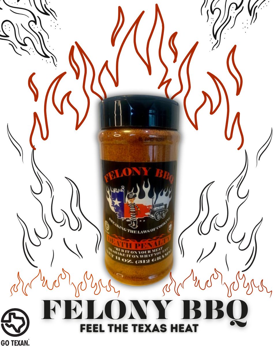 GOTEXAN's tweet image. Felony BBQ’s All-Purpose Rub is the secret weapon every Texas kitchen needs. Handcrafted and bold, it’s a pantry essential Commissioner Sid Miller stands behind.
One rub. Endless flavor. 100% Texan.
@BBqFelony
#GOTEXAN #TexasSpice #FlavorFelony #SupportTexas