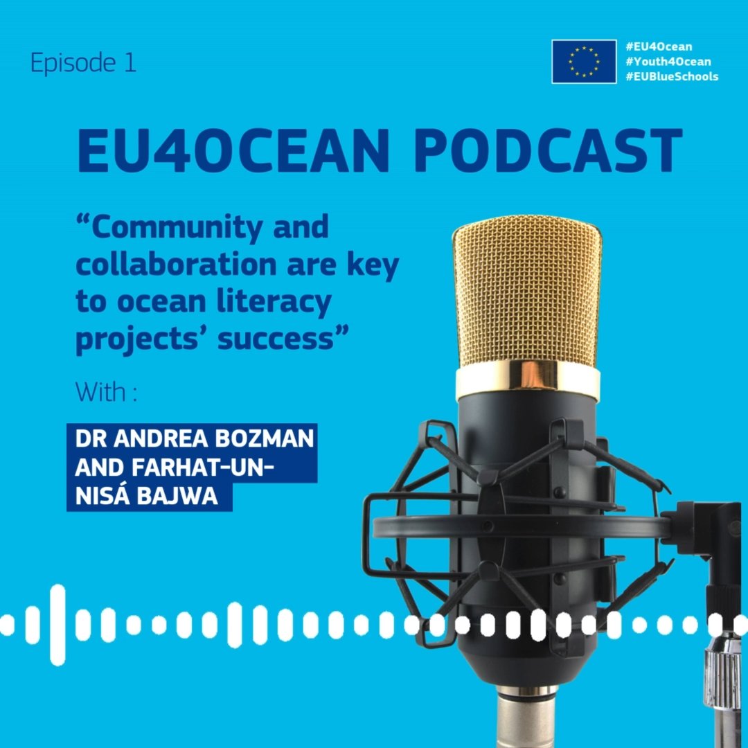 cinea_eu's tweet photo. The #EU4Ocean Podcast with @Euractiv is here! 🌊
🎙️ Ep. 1 features #MakeEUBlue Award winner Dr Andrea Bozman & Young Ocean Advocate Farhat-Un-Nisá Bajwa on #OceanLiteracy, teamwork & impact.
🎧 Listen now: https://t.co/bVveHAZ67J
#EU #EMFAF https://t.co/fzxVEpjF9M