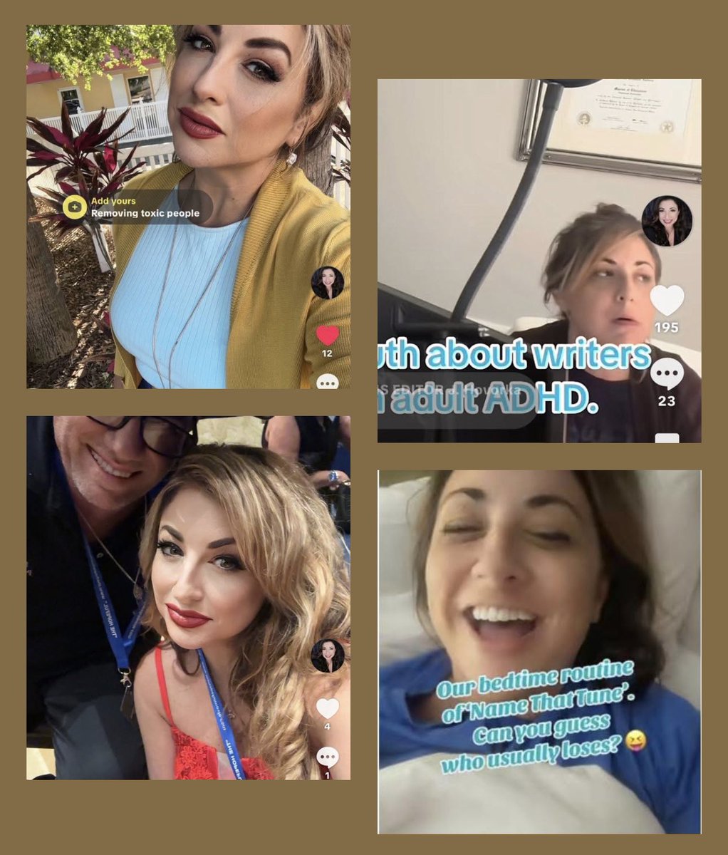 Jackie_Hovorka's tweet photo. So, this is me on TikTok. Give me a follow there, too.

Some days (left side pics), you’ll see me put in the effort and you’ll get to see a glammed up ‘me’.

But most days (right side pics), you’ll see the other ‘me’ (my favorite me😛). https://t.co/jHff11agdZ