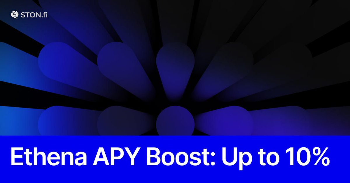 WisdomSamu60388's tweet photo. Boost your earnings on https://t.co/hCABefsy1S!

Ethena's rewards program offers up to *10% APY Boost* for tsUSDe liquidity providers in the tsUSDe/USDe pool

 #STONfi #Ethena #tonecosystem https://t.co/80awrnFIeh