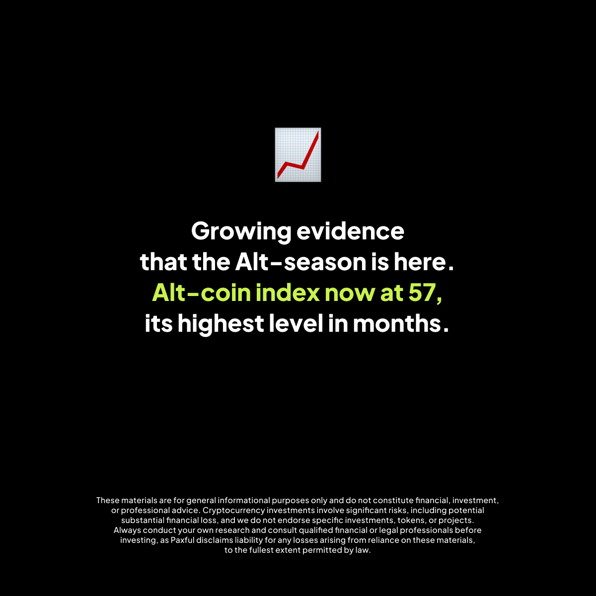 paxful's tweet image. 1/ 🚨 #PaxSnax | Weekly Crypto Recap
🇺🇸 Genius Act clears U.S. Congress - crypto’s gaining legal ground.
🚀 Total crypto market cap hits $4T right after the vote.
📈 Altcoin Index at 57, pointing to a full-blown altseason.
Use this moment to your advantage.
💡Stack BTC while…