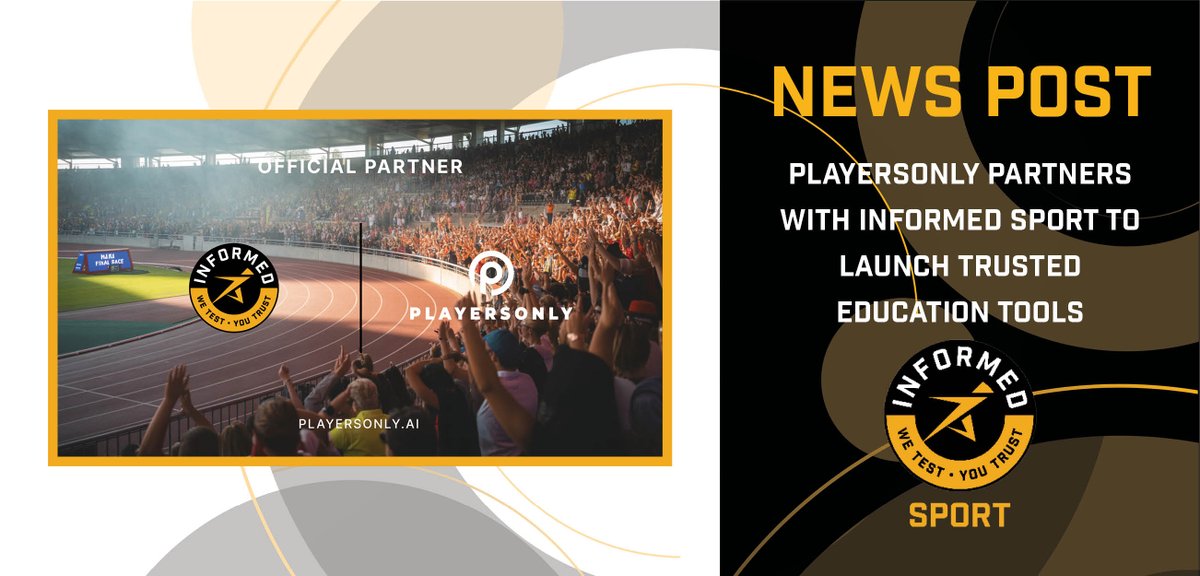 wetestyoutrust's tweet photo. You may have seen last week's announcement, but we're beyond excited to share some more information around our recent partnership with @PlayersOnlyAI!
https://t.co/aqyVCQz8gT
#WeTestYouTrust #InformedSport #PlayersOnly #AthleteLife #NIL #TrustedByAthletes #AntiDoping https://t.co/8blijerH00