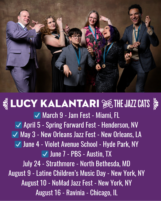 4 Family Summer Shows Left - Lucy and the Jazz Cats! 🎶 - mailchi.mp/c332bb297ecb/4…